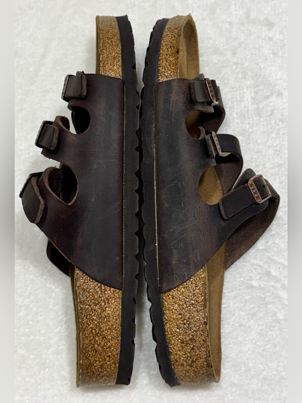 Birkenstock Florida Soft Footbed Sandals Habana Oiled Leather 38 - Picture 6 of 13